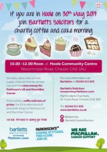 Bartletts Solicitors Hoole Charity Coffee Morning